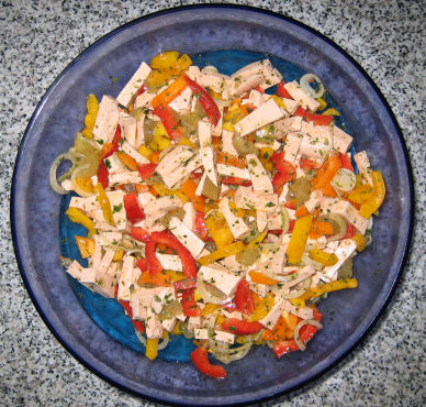 Paprika-Wurst-Salat